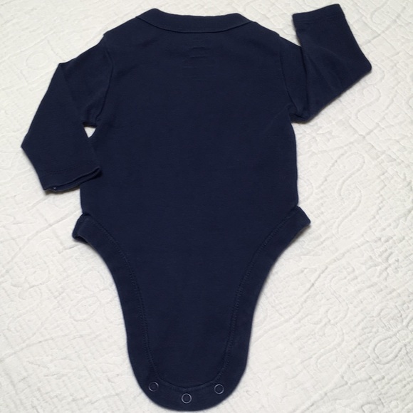 0-3m (6/$20) Navy Long-Sleeved Bodysuit by Old Navy - Picture 8 of 11